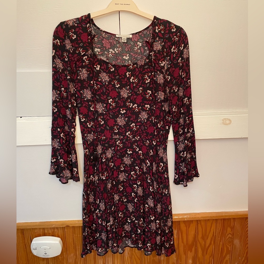 American Eagle Outfitters Women’s Fall Long Sleeved Mini Dress